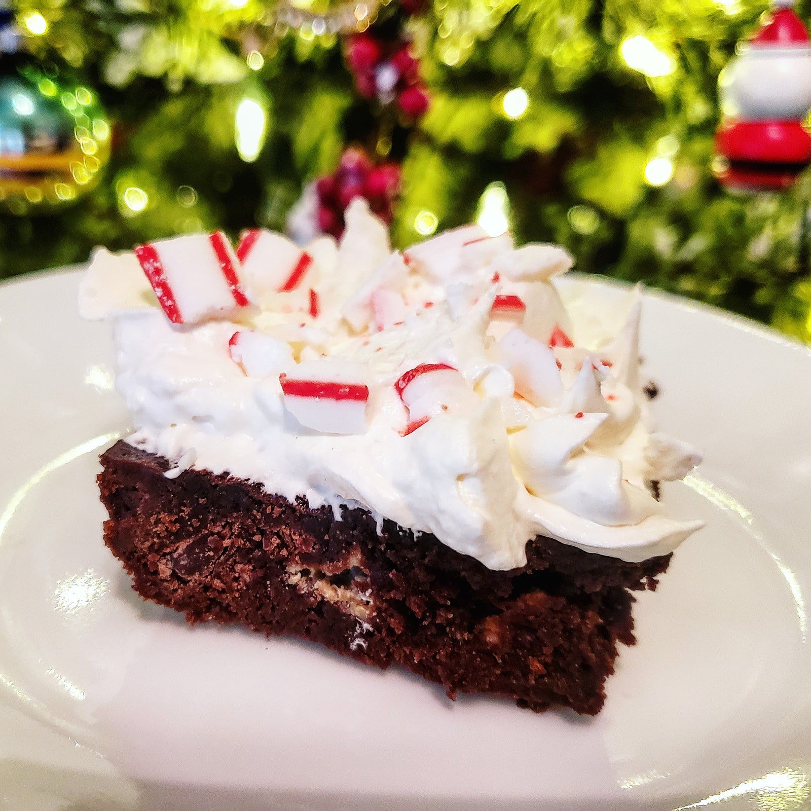 Holiday Peppermint Keto Brownies
